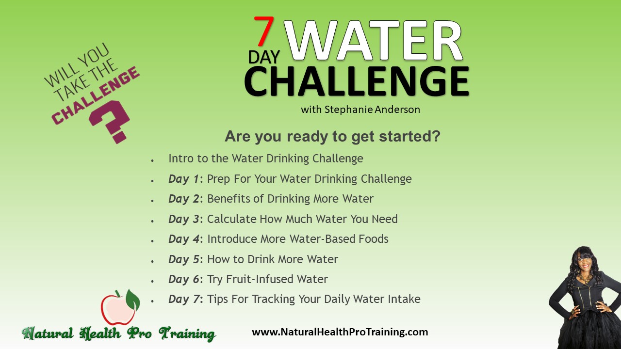 Are you up to the challenge 7 day water challenge natural health pro